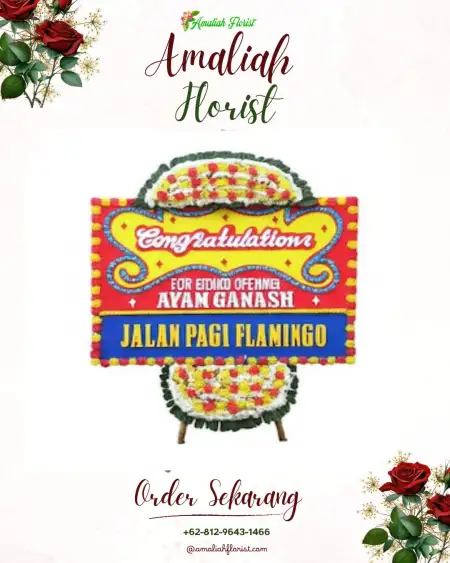 Sewa Papan Bunga Kampung Toyapakeh